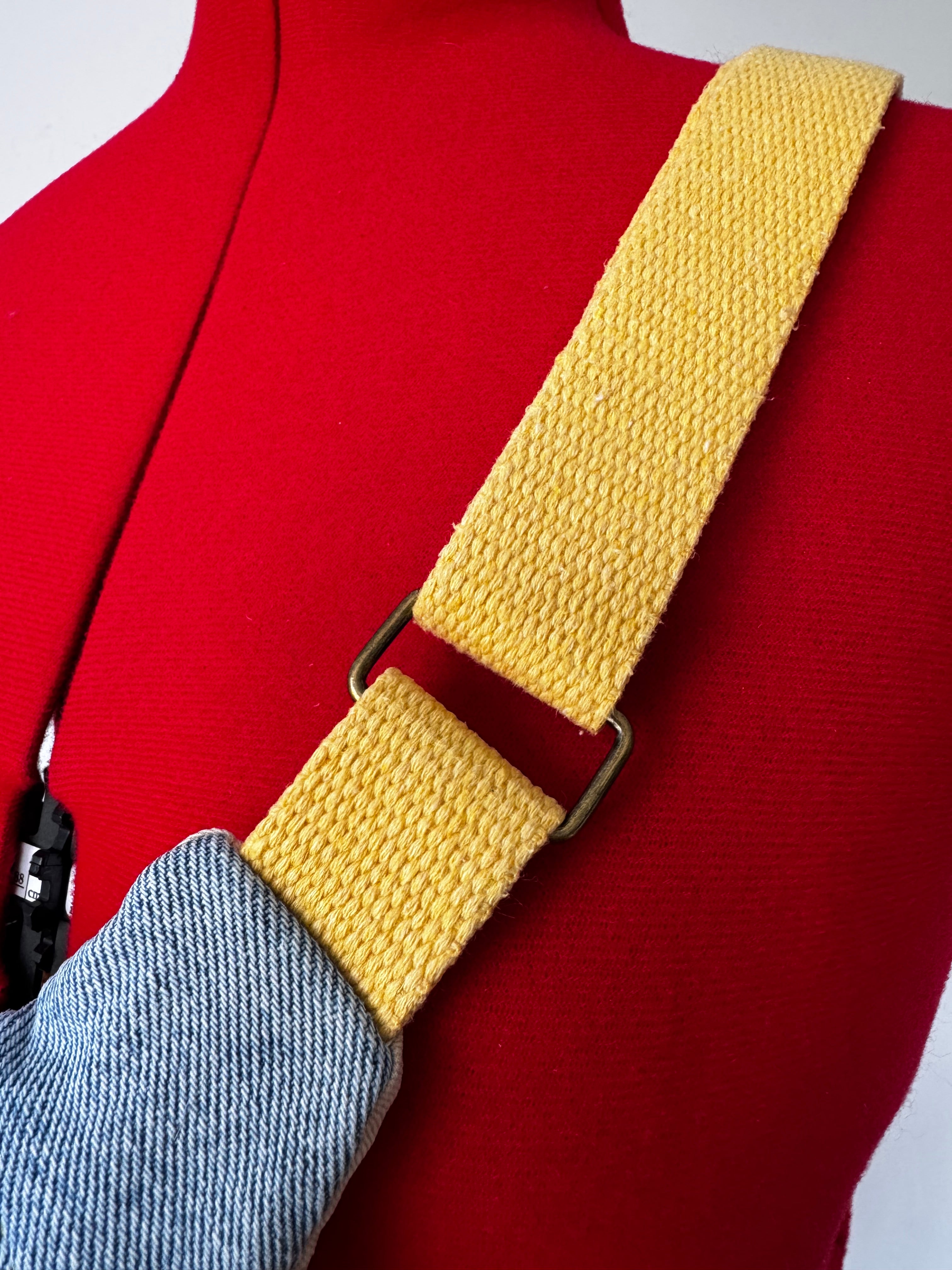 Sacoche banane WAVY TRIPLE - velours et jeans