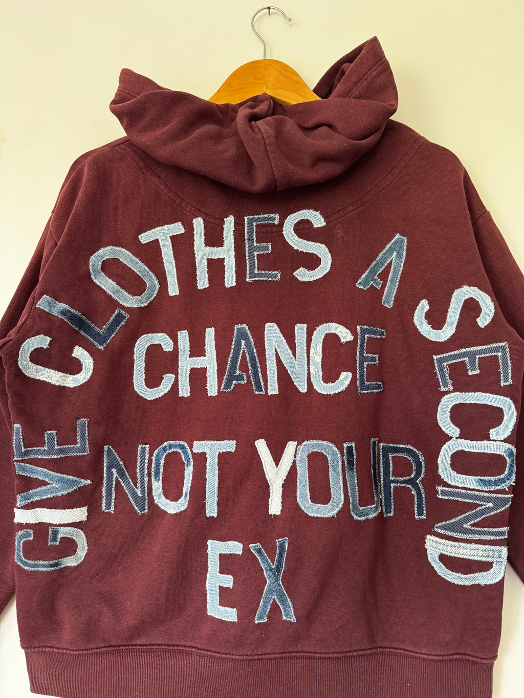 Sweat-shirt SLOGAN - bordeaux