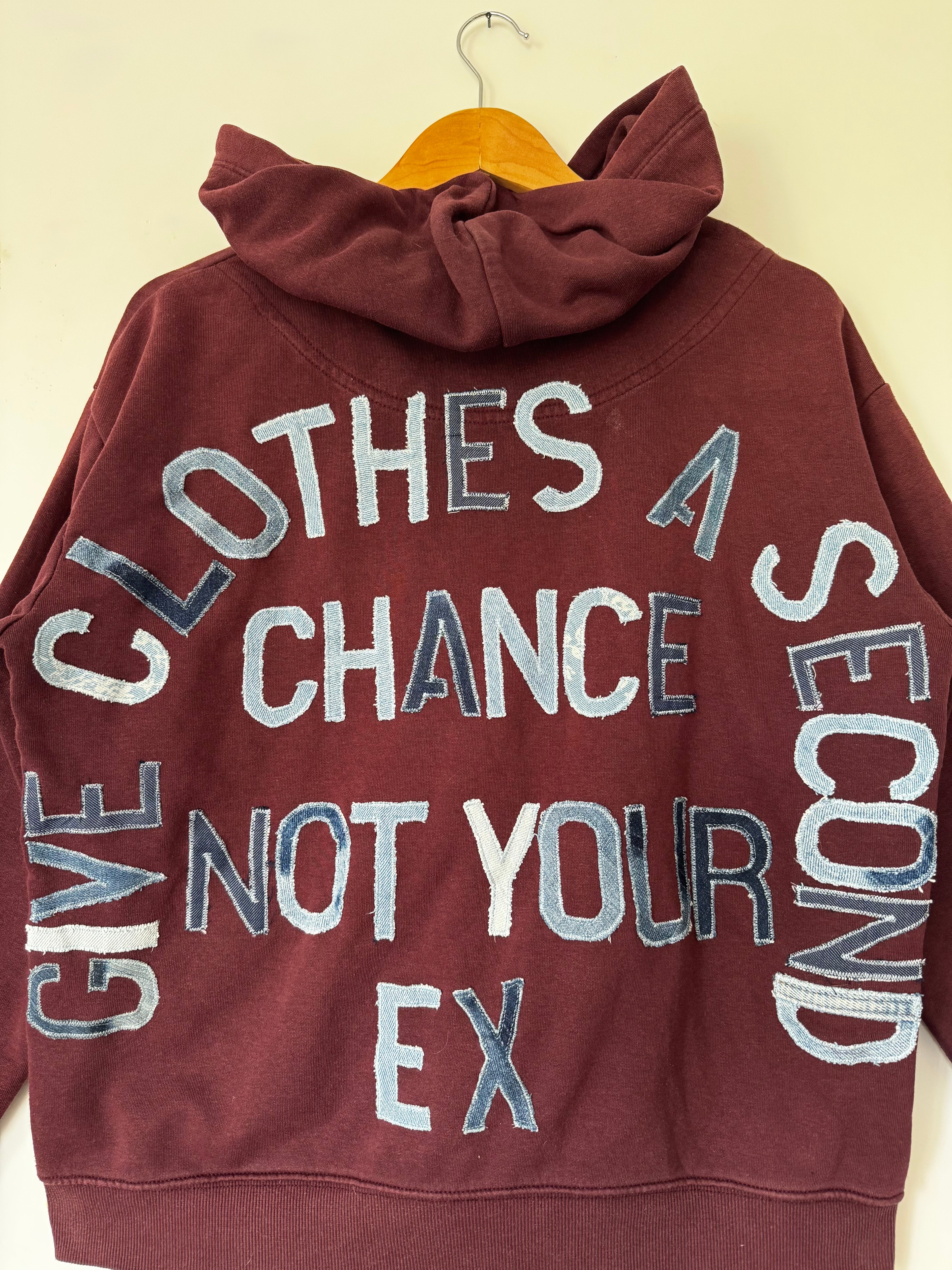 Sweat-shirt SLOGAN - bordeaux
