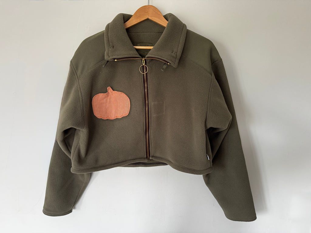 Polaire SPOOKY - kaki et citrouille