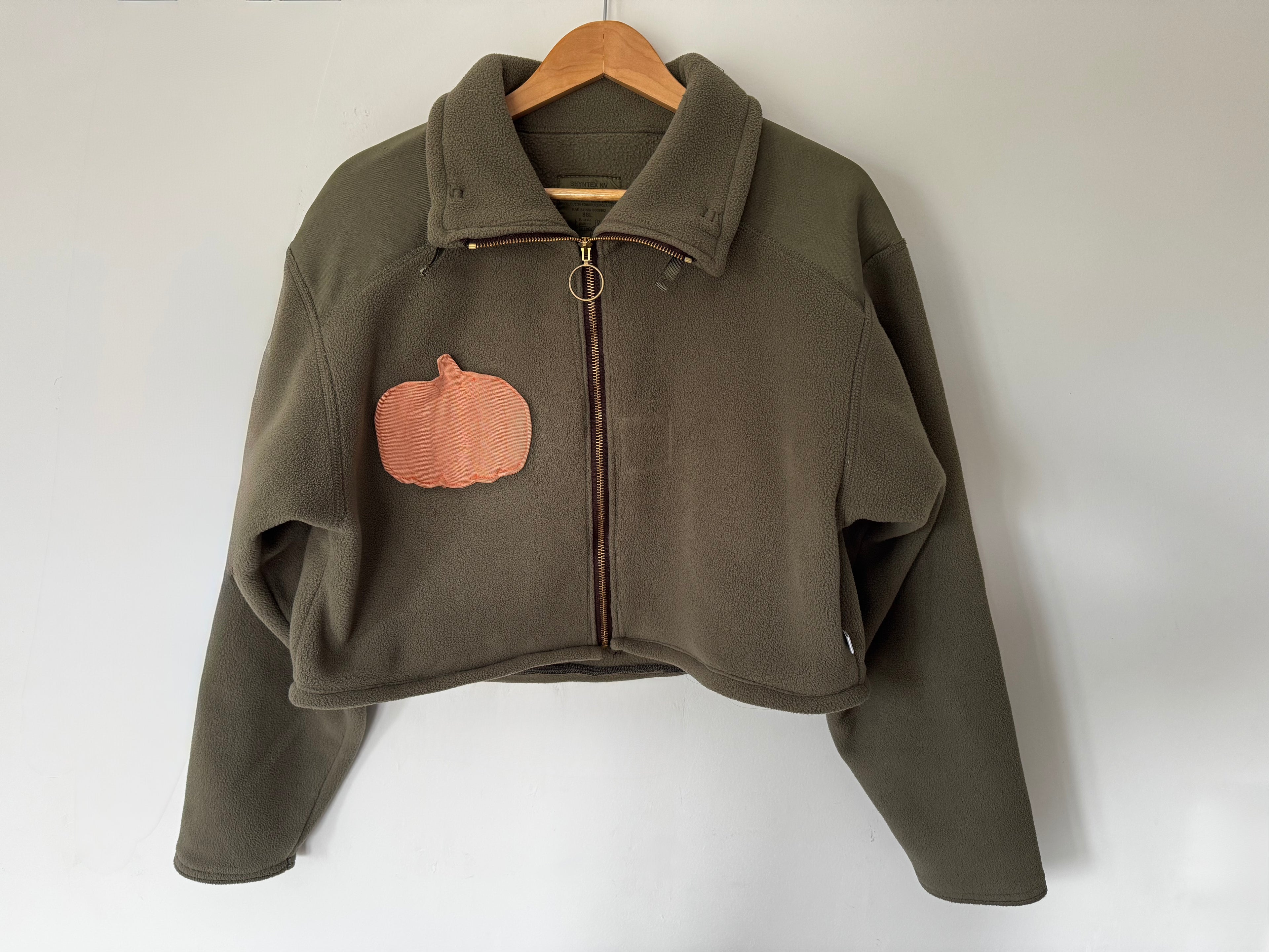 Polaire SPOOKY - kaki et citrouille