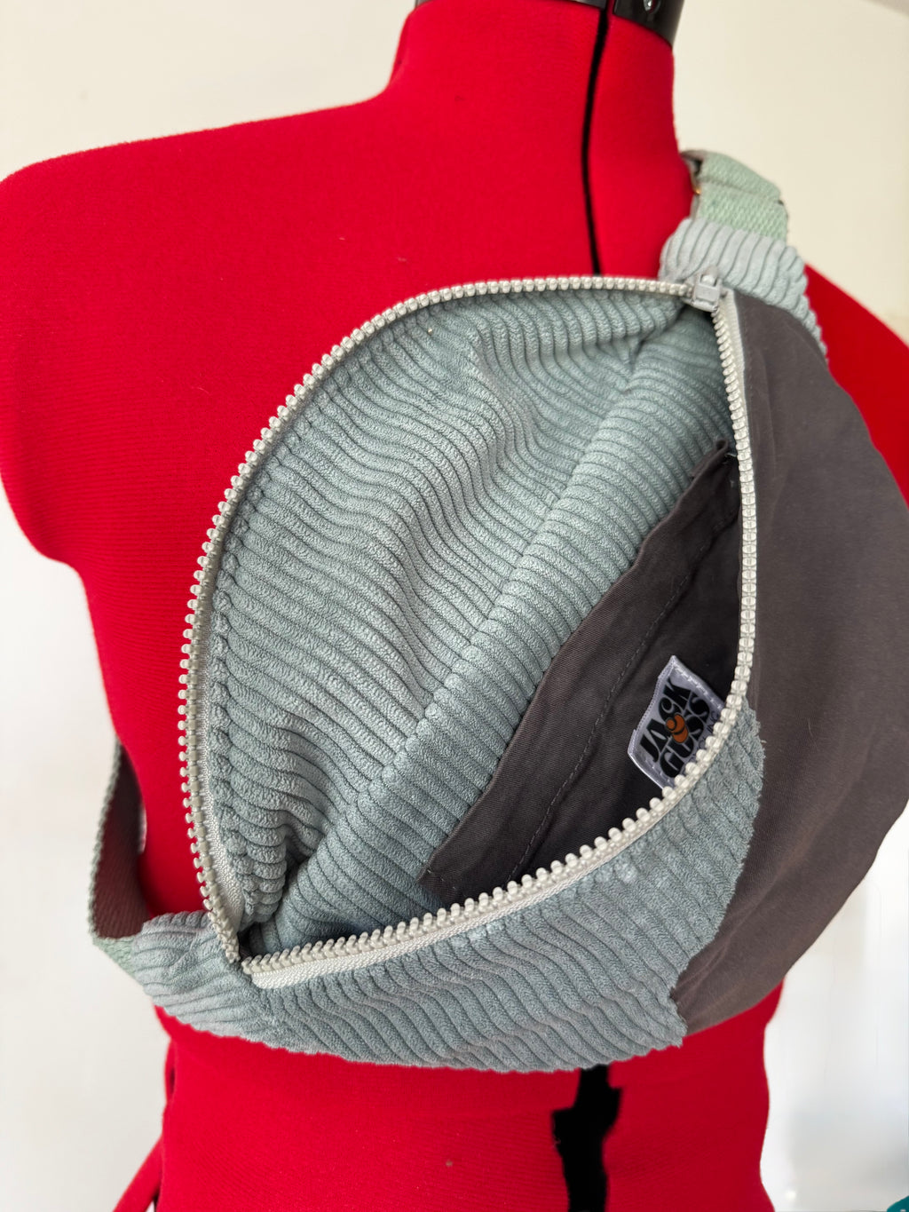 Sacoche banane WAVY DOUBLE - velours