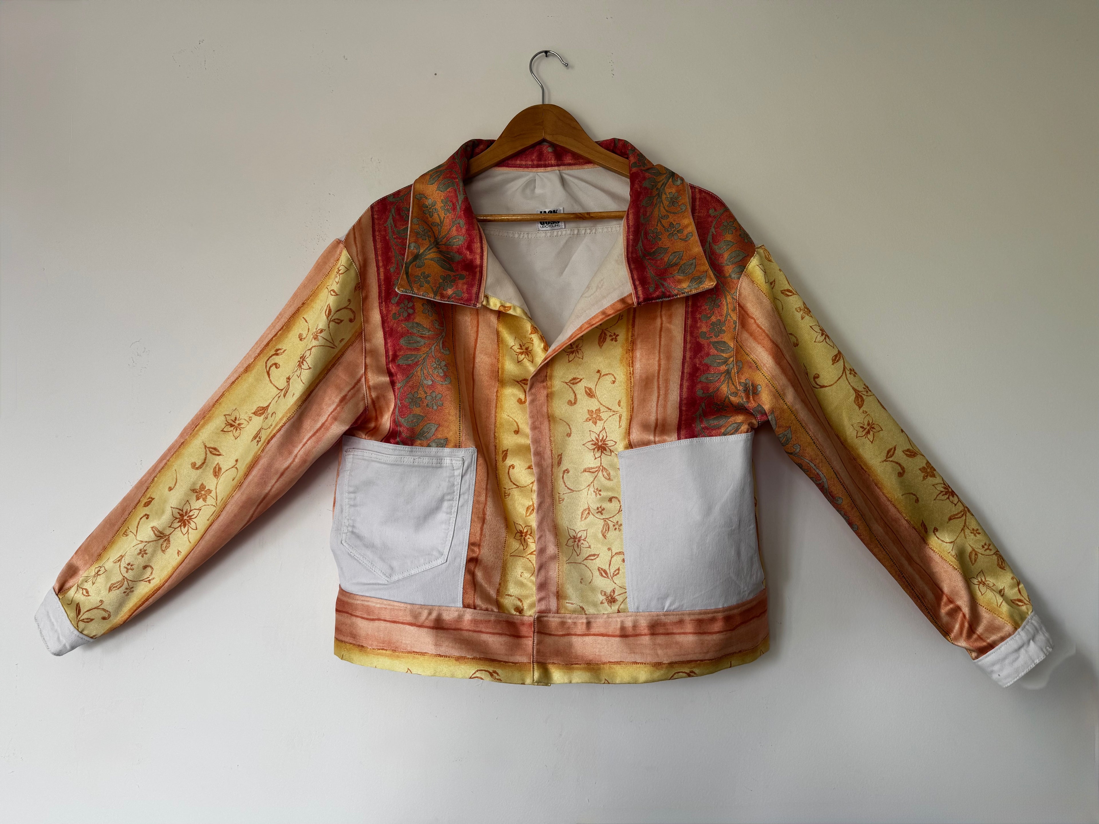 Surchemise CURTY - blanc et jaune