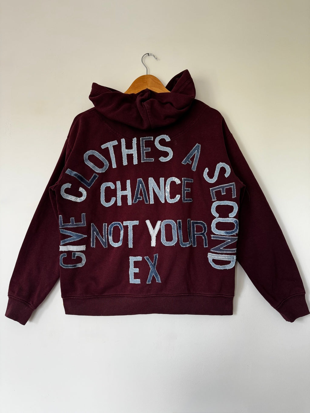 Sweat-shirt SLOGAN - bordeaux