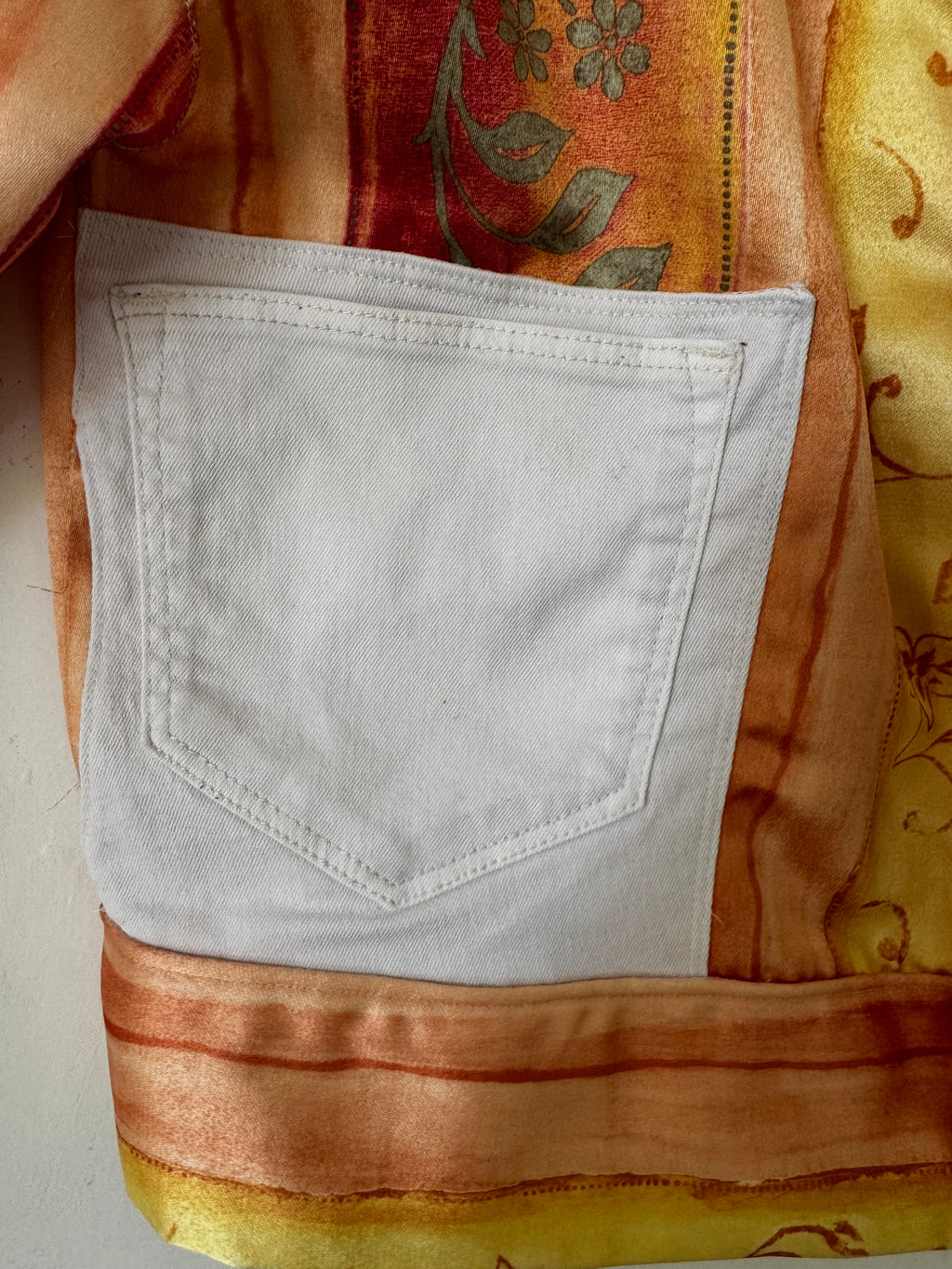 Surchemise CURTY - blanc et jaune