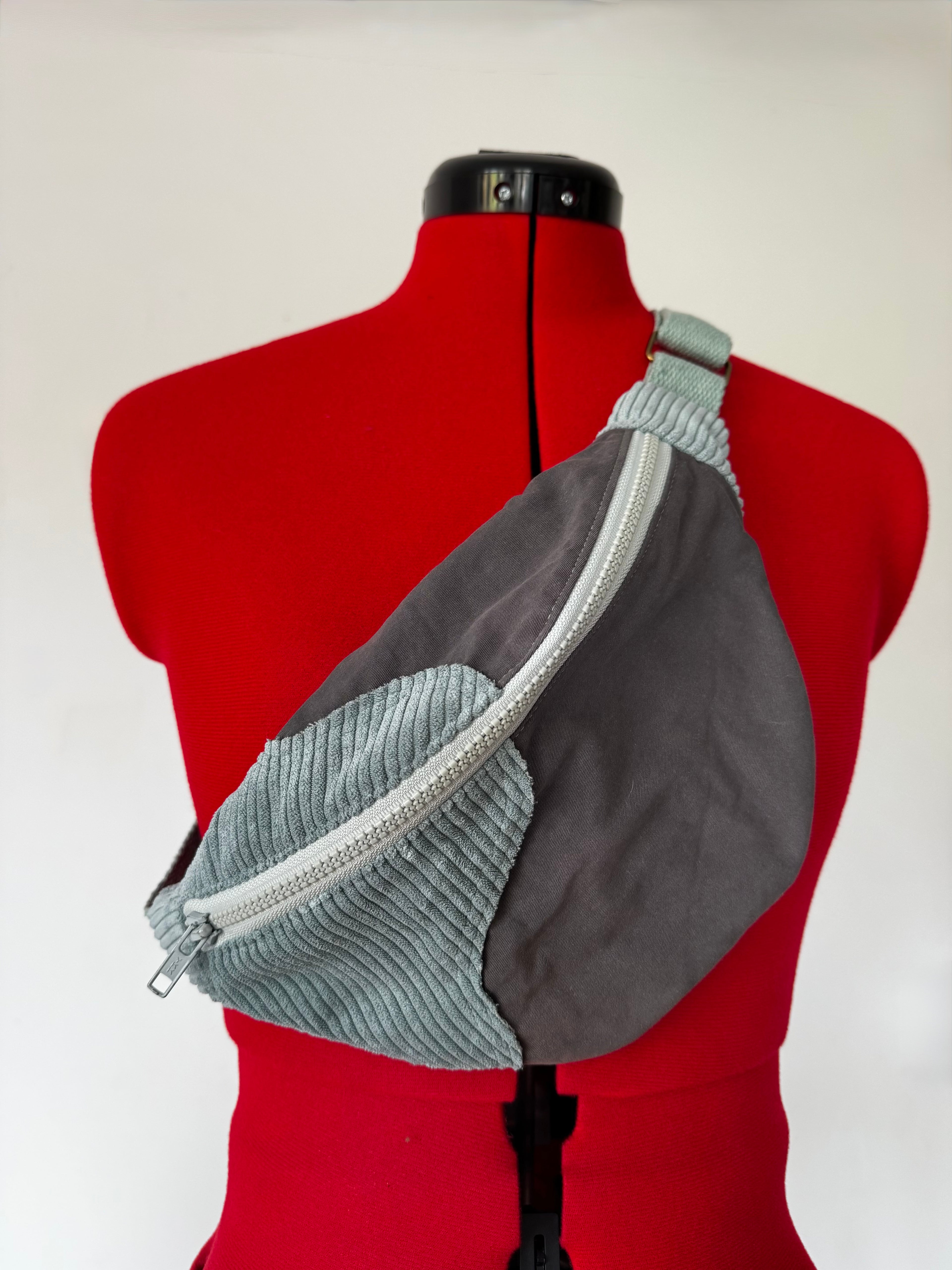 Sacoche banane WAVY DOUBLE - velours