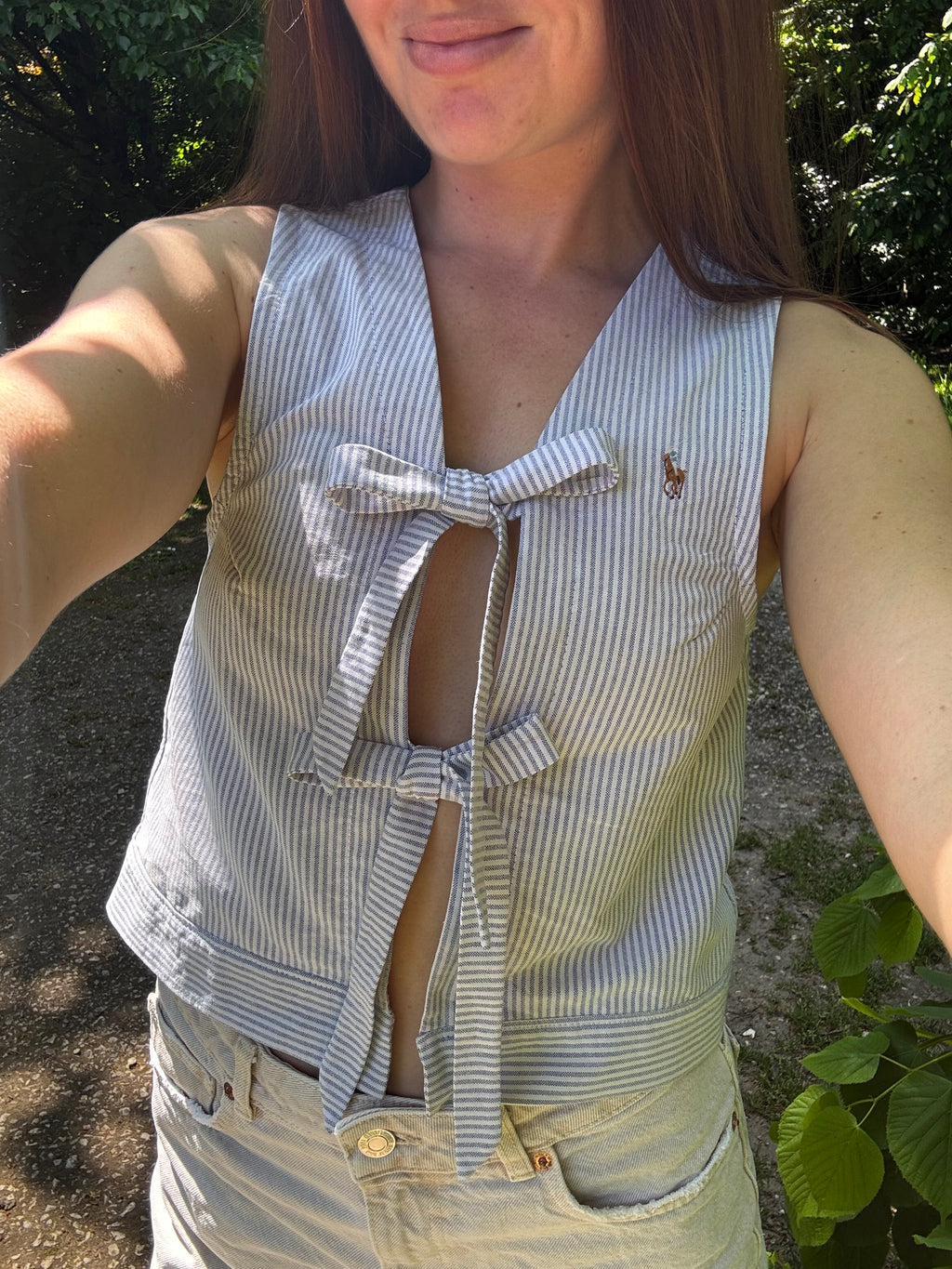 Chemisier sans maches LOOPY - à nouer devant