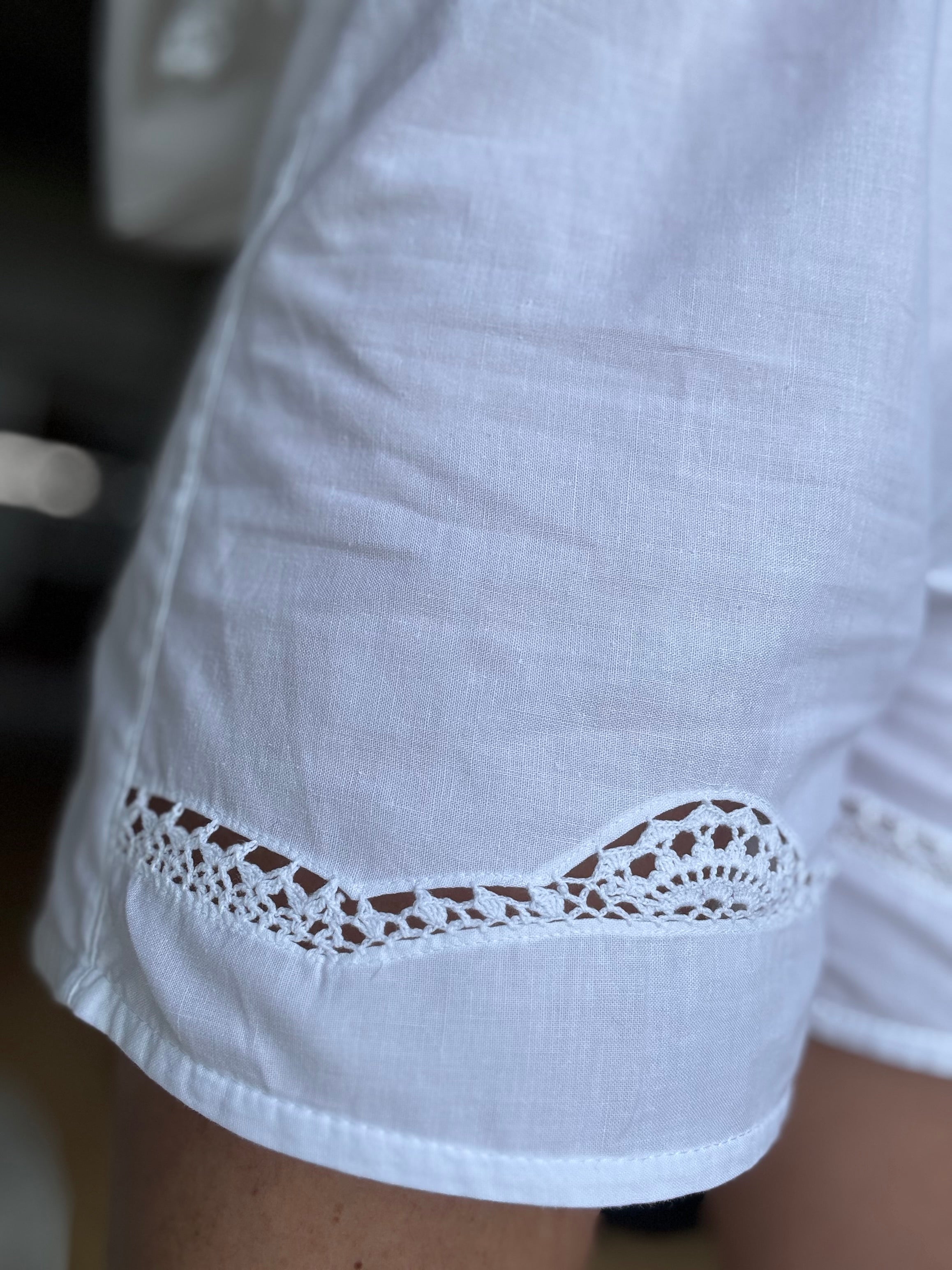 Ensemble GRANNY - blanc brodé