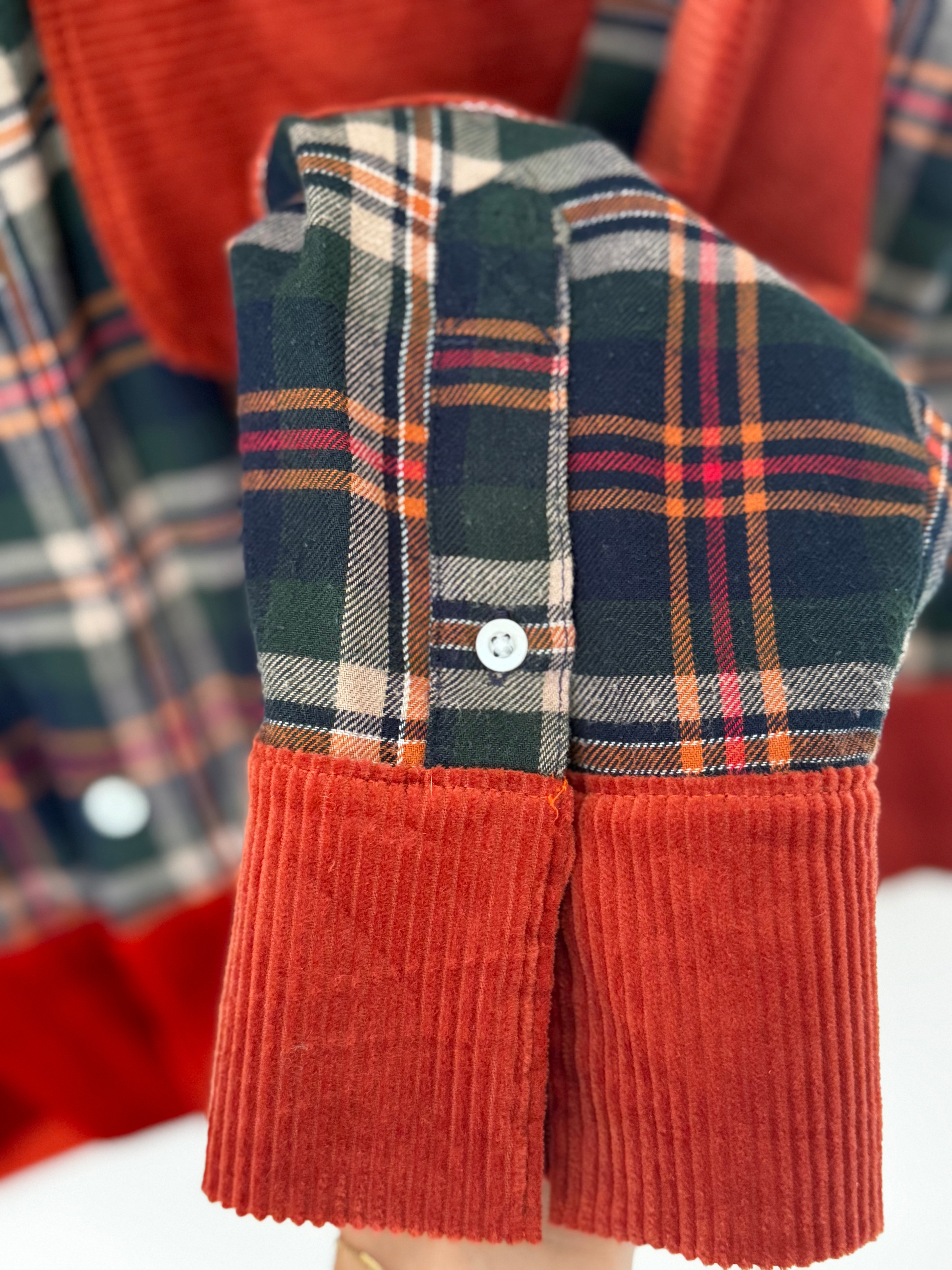 Chemisier WOODY - style bucheron/écossais