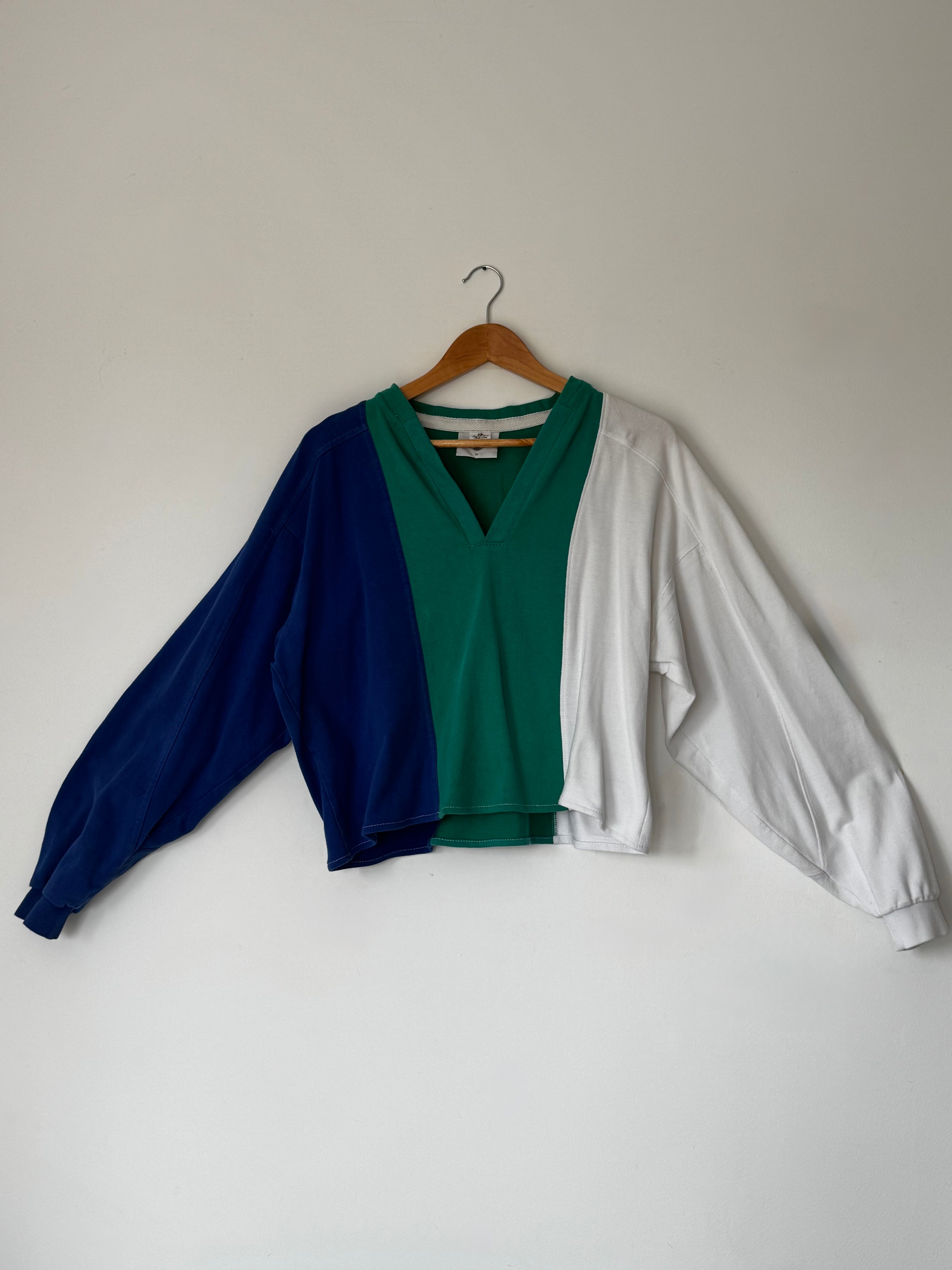 Polo manches longues OLDY - tricolore