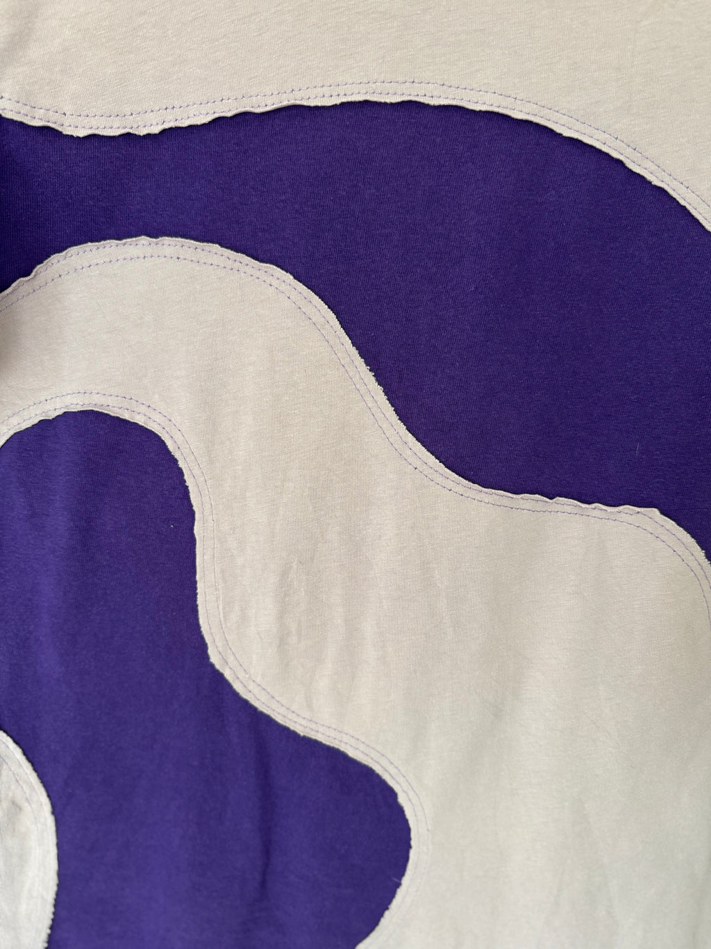 Tee-shirt manches courtes LILA - motifs wavy