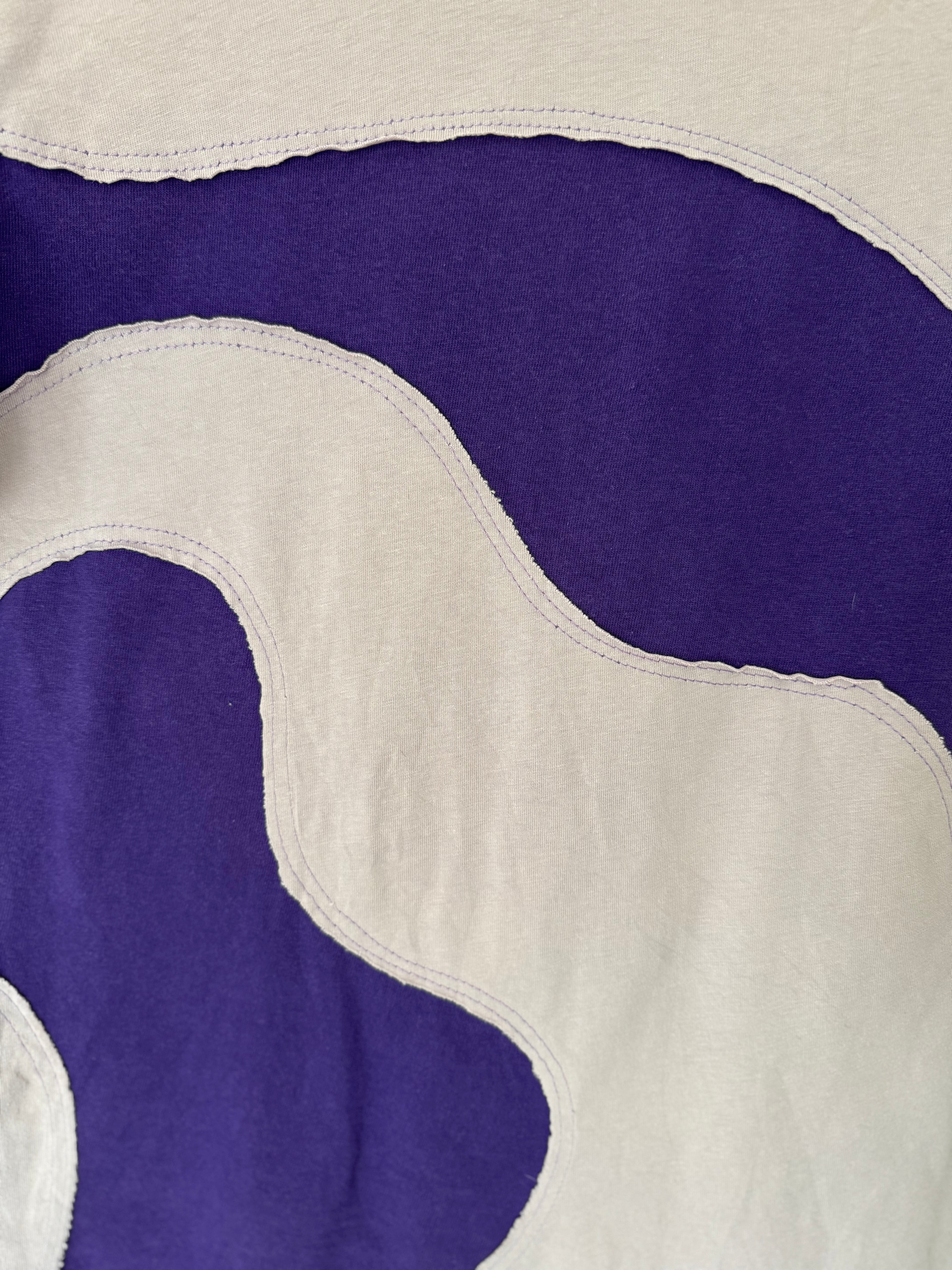 Tee-shirt manches courtes LILA - motifs wavy