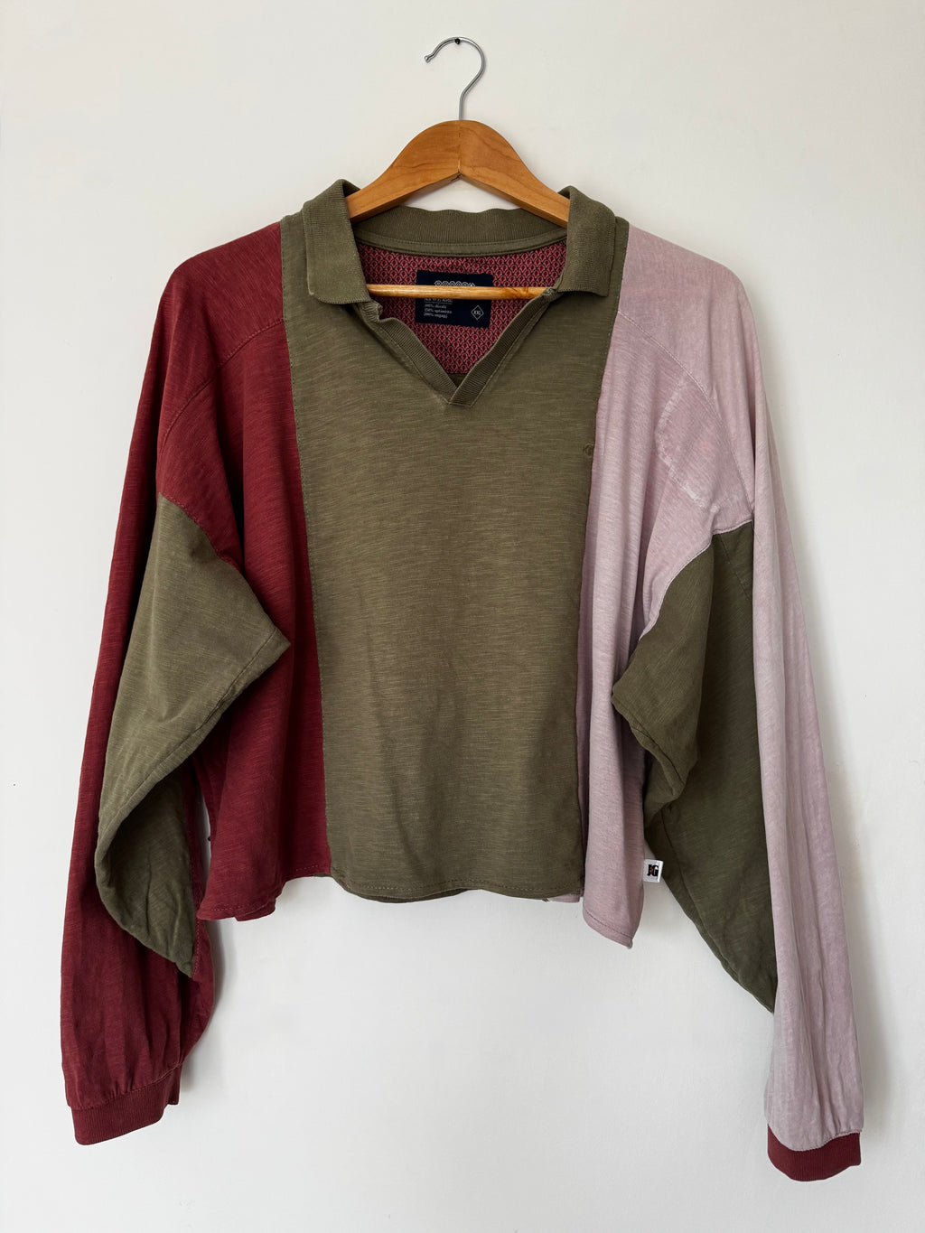 Polo manches longues OLDY - tricolores