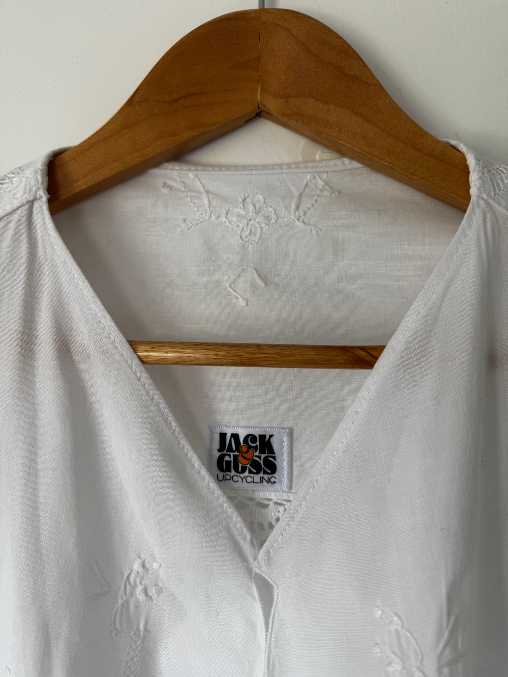 Ensemble GRANNY - blanc brodé