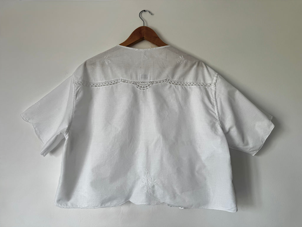 Blouse GRANNY - blanche brodée