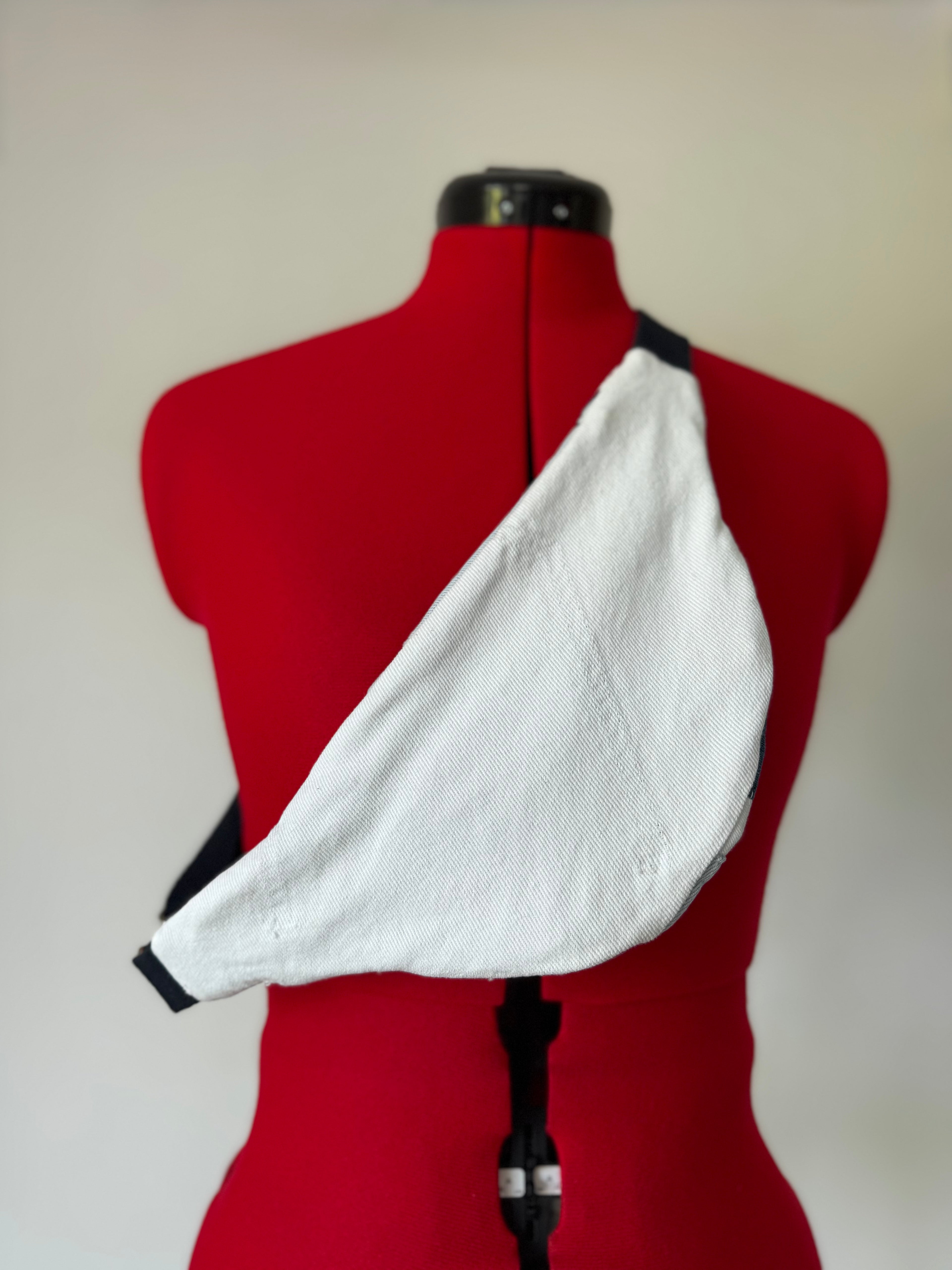 sacoche banane PATCHY - jeans bleus