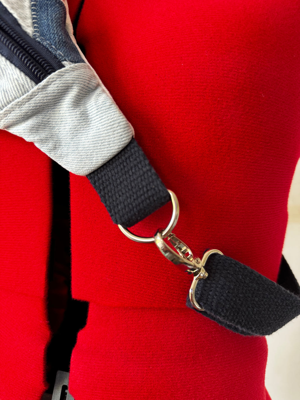 sacoche banane PATCHY - jeans bleus